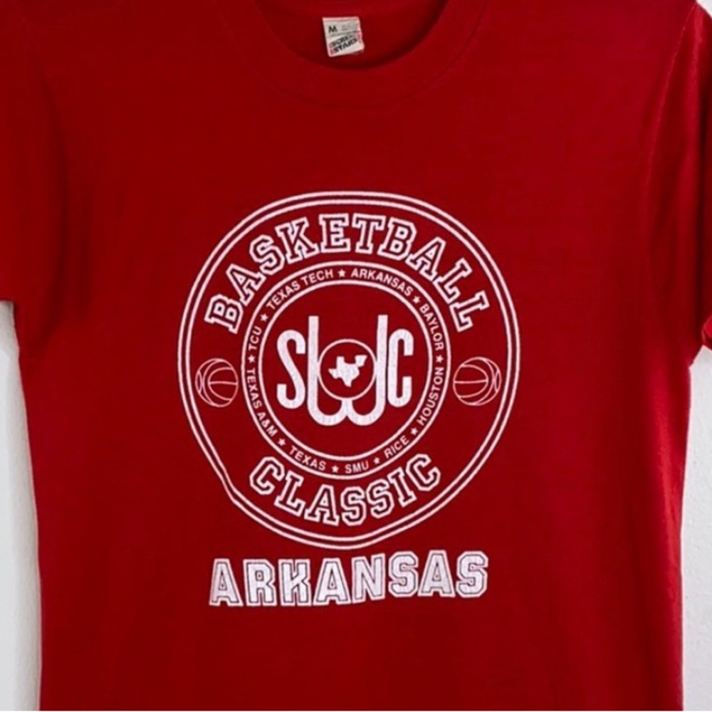 80s Arkansas Razorbacks SWC Basketball Classic Shirt Vintage